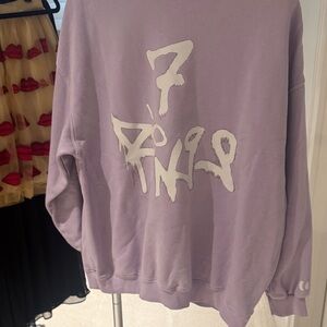 Ariana Grande Lavender Graphic women’s sweatshirt
